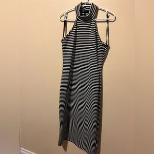 Snap halter neck Midi